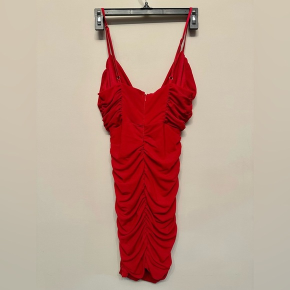 Hello Molly Vibrant Red Bodycon Dress 4 - Picture 7 of 7